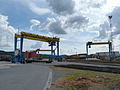 Le terminal conteneurs d'Athus, le plus grand port sec du pays.