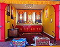 Tibetan style Buddhist altar, Lion's Roar Dharma center (Do Nga Dargey Temple), Sacramento, California, 2017