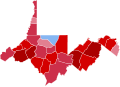 2022 House Election in West Virginia's 2nd District by County