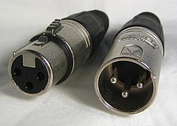 Connecteurs XLR femelle et mâle