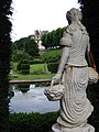 Blick vom Schloss auf den italienischen Garten