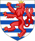 Escudo de armas pequeño de Luxemburgo.