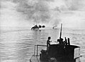 Image 77HMAS Australia and Arunta bombarding Cape Gloucester (from Military history of Australia during World War II)