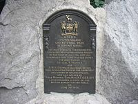 Plaque in Newfoundland Memorial Park.