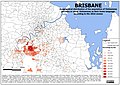 Geographical distribution of Brisbane's population of Vietnamese origin.