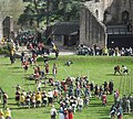 Re-enactment of a Civil War skirmish within the castle