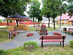 Praça no centro da cidade