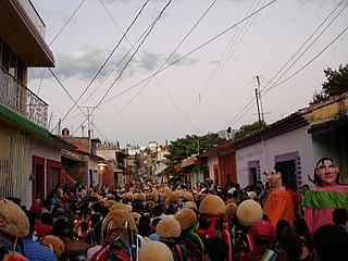 parachicos à Chiapa de Corzo en janvier 2007.