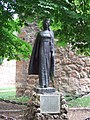 Castilla y León: a sculpture of princess Kristina of Norway in Covarrubias
