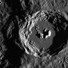 Smaller crater on the west rim of Oskison