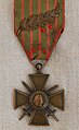 Croix de guerre 1939-1945 avec une palme (citation à l'ordre de l'armée)