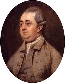 small portrait of Edward Gibbon by Henry Walton