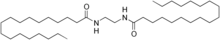 Skeletal formula of ethylene bis stearamide