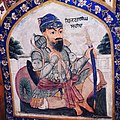 Fresco of Bijla Singh from Gurdwara Baba Atal. He was a warrior of the Shaheedan Misl and accomplice of Baba Deep Singh