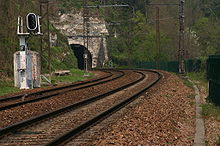 Sortie sud du souterrain d'Essonnes à proximité de la gare du Plessis-Chenet.