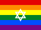 Israel Gay Jewish Pride Flag[153][154]