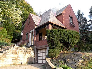 The George Leber House, built in 1938, located at 132 East Crafton Avenue