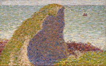 Georges Seurat, Study for Le Bec du Hoc, Grandcamp, 1885