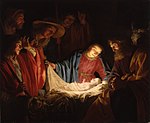 Adoration of the Shepherds by Gerard van Honthorst, 1622