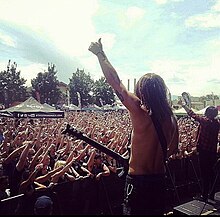 Get Scared performing at Warped Tour in Utah, 2014