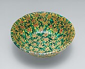9th century bowl, millefiori, 5 5/8 in. (14.3 cm) wide