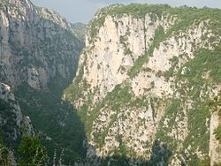 Vue d'une partie des gorges.