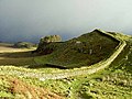 Image 32Hadrian's Wall was built in the 2nd century AD. It is a lasting monument from Roman Britain. It is the largest Roman artefact in existence. (from Culture of the United Kingdom)