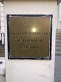 Plaque outside the High Commission