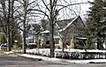 A Tudor Revival style house located in the Hudson Avenue Historic District of Newark, Ohio.