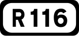 R116 road shield}}