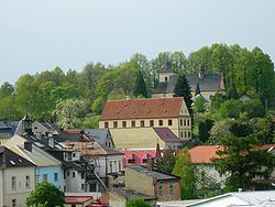 Jablonné nad Orlicí seen from the north