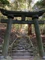 Kumano Magaibutsu's torii and staircase said to have been built by a demon