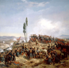 Siège de Constantine, l'ennemi repoussé des hauteurs de Coudiat-Ati, 10 octobre 1837 (1840).