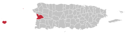 Localização de Mayagüez em Porto Rico