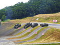 M60A3 TTSs and CM-21As climbing slopes