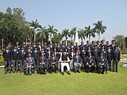 Minister of State for Defence of India, M M Pallam Raju, with the Indian Ordnance Factories Service (IOFS) probationers at NADP Nagpur