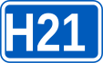 Highway H21 shield}}