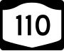 New York State Route 110 marker