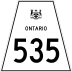 Highway 535 marker