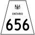 Highway 656 marker