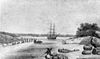 Engraving made from a sketch of Oyster Harbour by Philip Parker King in 1818