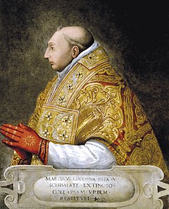 "Papa Martinho V, de Pisanello.