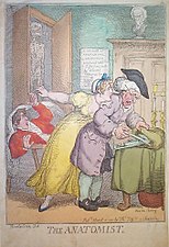 Anatomi, Thomas Rowlandson, 1811