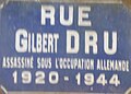 Rue Gilbert Dru.