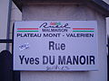 Rue Yves-du-Manoir à Rueil-Malmaison (Hauts-de-Seine)