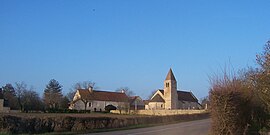 The church in Santilly