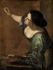 Self-Portrait as the Allegory of Painting, by Artemisia Gentileschi