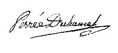 signature de Pierre-Nicolas Perrée