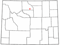 Location of Hyattville, Wyoming