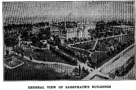 Historical photo of Zarephath campus from Klansmen: Guardians of Liberty, 1926